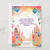 Heilige Diwali-reflectie Kaart (Achterkant)