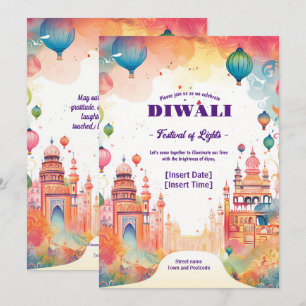 Heilige Diwali-reflectie Kaart