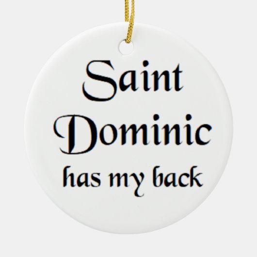 heilige dominicus keramisch ornament (Voorkant)