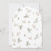 Heilige doop & 1e verjaardag vlinders bloemig kaart (Achterkant)