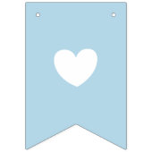 Heilige doop Blauw en grijs Baby Boy Celebration Vlaggetjes (Eerste vlag)