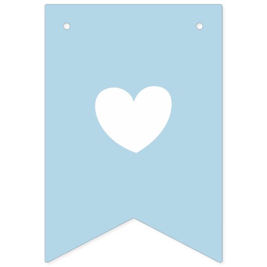 Heilige doop Blauw en grijs Baby Boy Celebration Vlaggetjes (Eerste vlag)