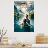 Heilige doopgebeurtenis van Jezus Christus Poster (Keuken)