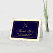 Heilige Dove Communauteit of bevestiging Dank je w Folie Wenskaart (Voorkant)