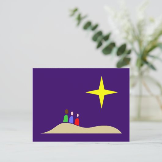Heilige Drei Könige de drie Mannen van Wise Briefkaart (Staand voorkant)