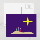 Heilige Drei Könige de drie Mannen van Wise Briefkaart (Voorkant / Achterkant)