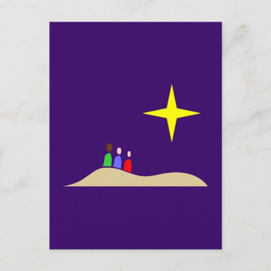 Heilige Drei Könige de drie Mannen van Wise Briefkaart (Voorkant)