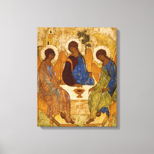 Heilige Drie-eenheid Andrej Roebljov Heilige Icoon Canvas Afdruk (Voorkant)