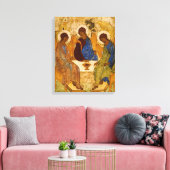 Heilige Drie-eenheid Andrej Roebljov Heilige Icoon Canvas Afdruk (Insitu (Woonkamer))