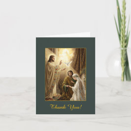 Heilige Drie-eenheid en het sacrament van het huwe Bedankkaart