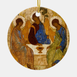 Heilige Drie-eenheid Icoon Roeblev Byzantijns Kath Keramisch Ornament