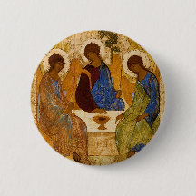 Heilige Drie-eenheid Icoon Roeblev Byzantijns Kath