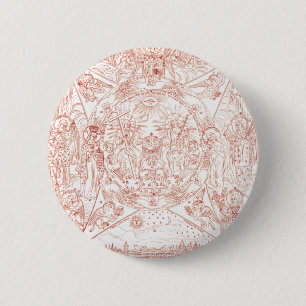 Heilige Drie-eenheid in glorie Ronde Button 5,7 Cm