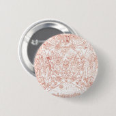 Heilige Drie-eenheid in glorie Ronde Button 5,7 Cm (Voorkant /achterkant)