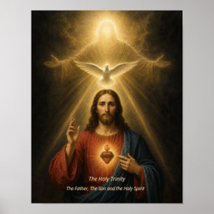 Heilige Drie-eenheid Kunstprint - Vader, Zoon, Hei Poster