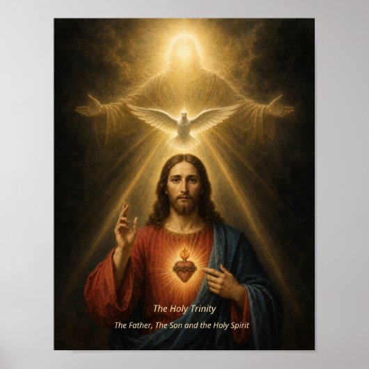 Heilige Drie-eenheid Kunstprint - Vader, Zoon, Hei Poster (Voorkant)