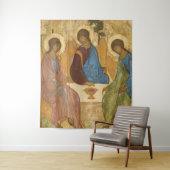 Heilige Drie-eenheid Russische Orthodoxe Icoon - D Wandkleed (In situ)