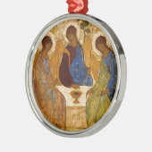 Heilige drieventig Pictogram Rublev Byzantijnse ka Metalen Ornament (Links)