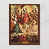 Heilige Drievigheid met Angels, heiligen en de sti Briefkaart (Voorkant)