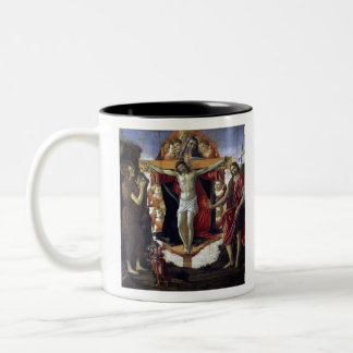 Heilige Drievuldigheid - Botticelli Tweekleurige Koffiemok