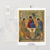 Heilige Drievuldigheid door Andrei Rublev Briefkaart (Voorkant / Achterkant)