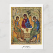 Heilige Drievuldigheid door Andrei Rublev Briefkaart (Voorkant)