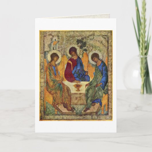 Heilige Drievuldigheid door Andrei Rublev Kaart (Voorkant)