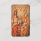 Heilige Drievuldigheid met Gebed Informatiekaartje (Voorkant)