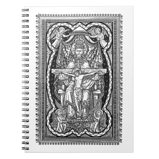 Heilige Drievuldigheid (oude Missal Art) Notitieboek (Voorkant)