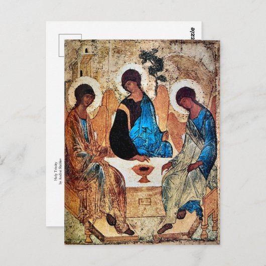 Heilige Drievuldigheidspictogram van Andrei Rublev Briefkaart (Voorkant / Achterkant)