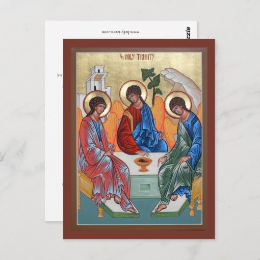 Heilige Driinity Prayer-kaart Briefkaart (Voorkant / Achterkant)