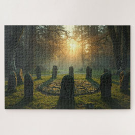 Heilige Druïdenkringlegpuzzel Legpuzzel