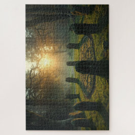Heilige Druïdenkringlegpuzzel Legpuzzel