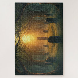 Heilige Druïdenkringlegpuzzel Legpuzzel