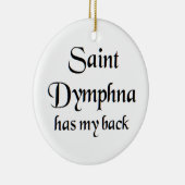 heilige Dymphna Keramisch Ornament (Rechts)