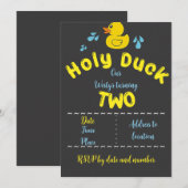 Heilige Eend im 2 Uitnodiging (Voorkant / Achterkant)