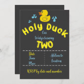 Heilige Eend in 2 Uitnodiging (Voorkant / Achterkant)