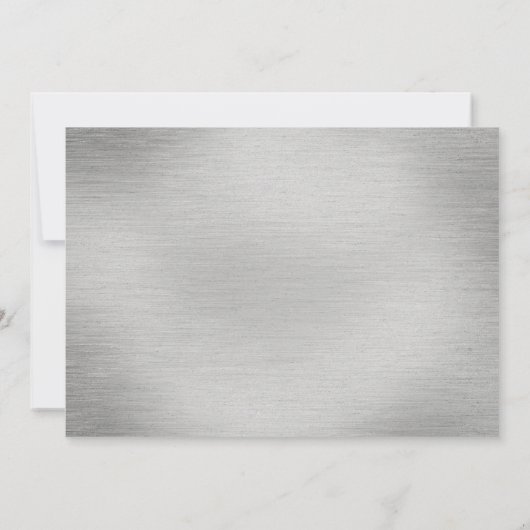 Heilige Eerste Communie Silver Black Boy Dank u Bedankkaart (Achterkant)