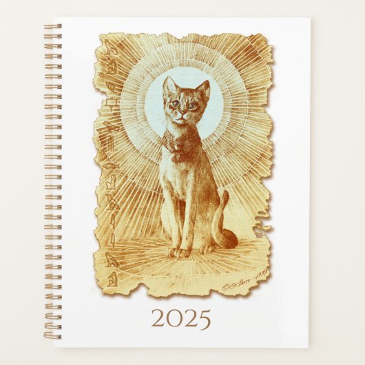 Heilige Egyptische koninklijke kattenplanner Planner (Voorkant)