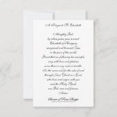 Heilige Elisabeth van Hongarije Gebed Kaart  Rozen (Achterkant)