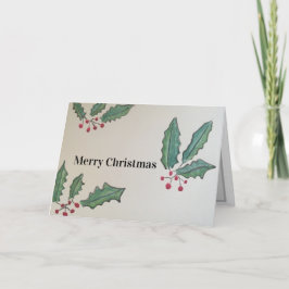 Heilige en ijzige kerstkaart feestdagen kaart