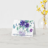 Heilige en schaamteloze paarse waterverf kaart (Gele Bloem)