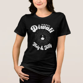 Heilige en vrolijke Diwali Tri-Blend Shirt