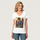 Heilige engel Gabriël orthodoxe icoon T-shirt (Voorkant volledig)