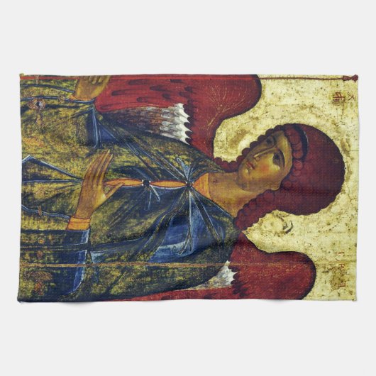 Heilige Engel Gabriël Orthodoxe Icoon Theedoek (Horizontaal)