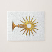 Heilige Eucharist in gouden monstrantie Legpuzzel (Horizontaal)