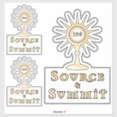 Heilige Eucharistie: Bron en Top Sticker (Vel)