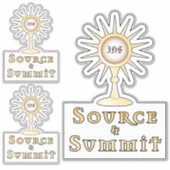 Heilige Eucharistie: Bron en Top Sticker (Voorkant)