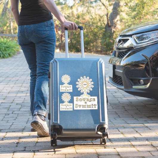 Heilige Eucharistie: Bron en Top Sticker (Koffer Insitu)