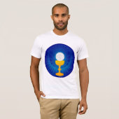 Heilige Eucharistie Mannen T-shirt (Voorkant volledig)